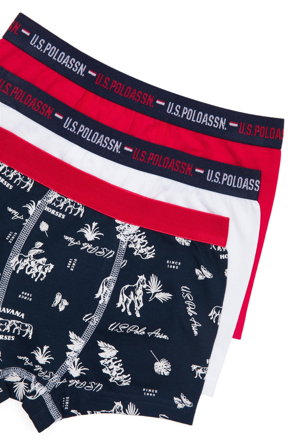 Красная нижняя часть нижнего белья для мальчика - U.s. polo assn фото 6