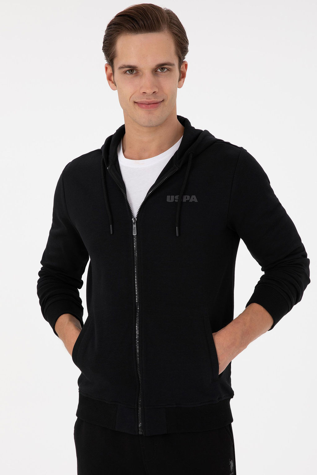 Мужской черный вязаный кардиган Неожиданная скидка в корзине - U.s. polo assn фото 3