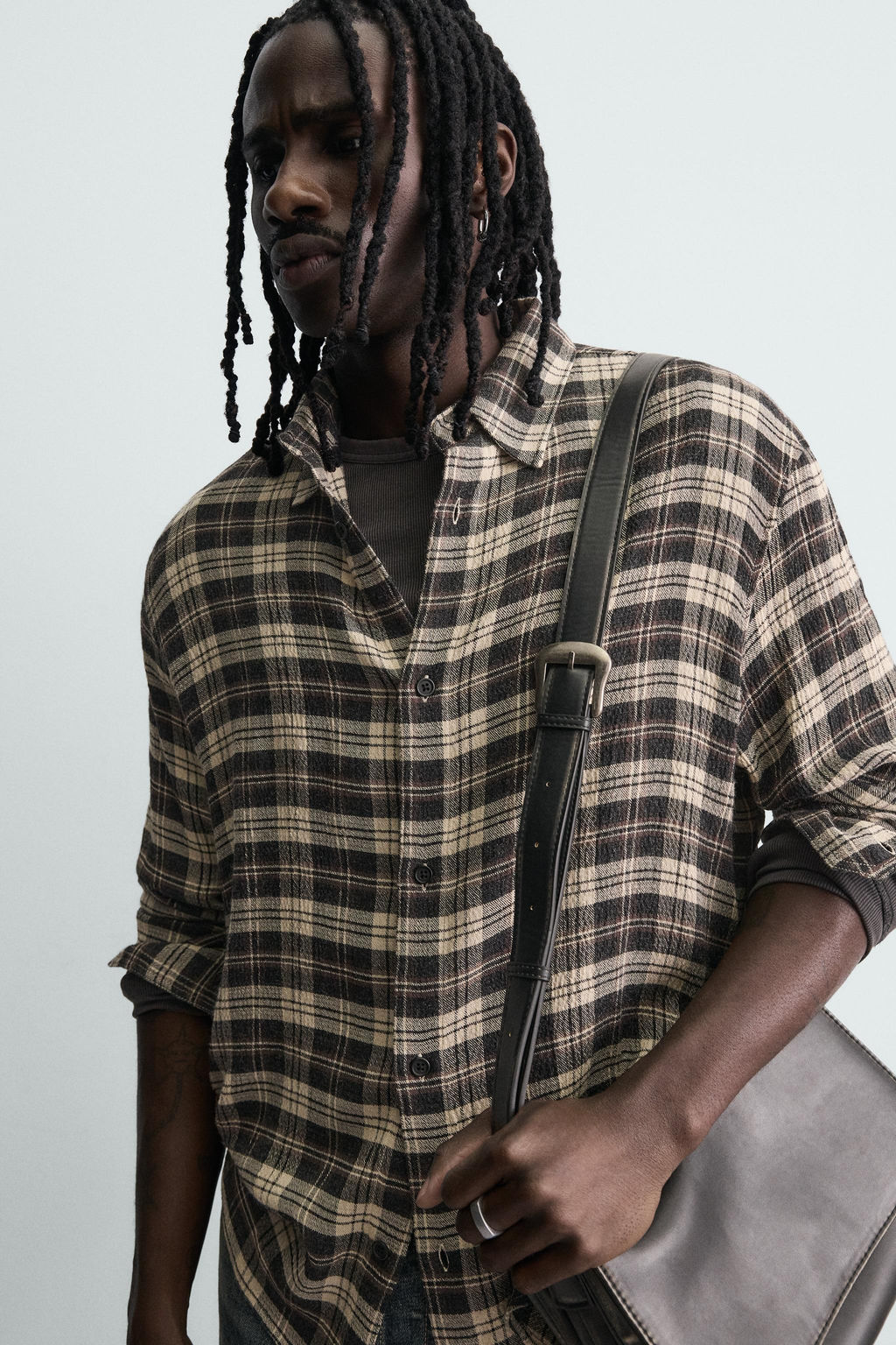 RELAXED FIT CHECK SHIRT - Zara фото 13