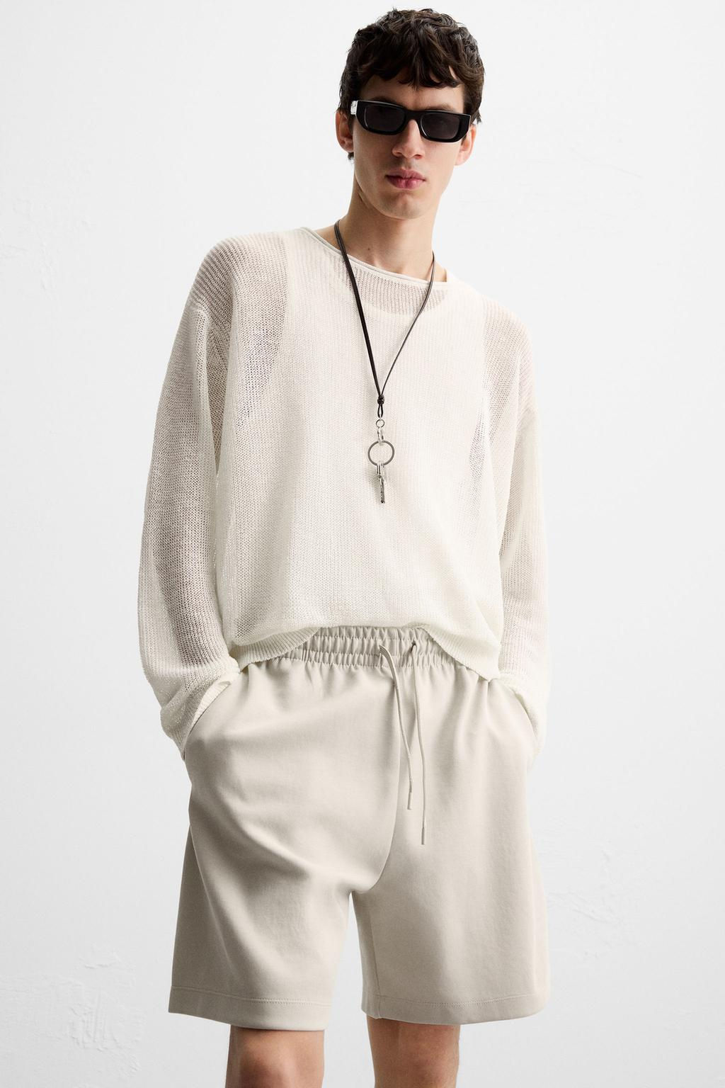 TECHNICAL TEXTURED BERMUDA SHORTS - Zara фото 11