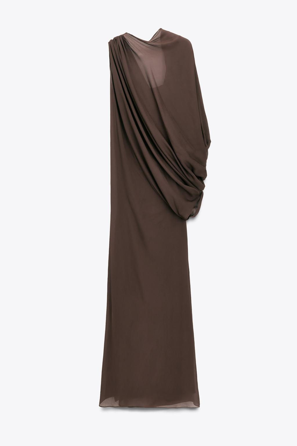 LIMITED EDITION MULTI-POSITION CAPE COMBINATION LONG DRESS - Zara фото 4