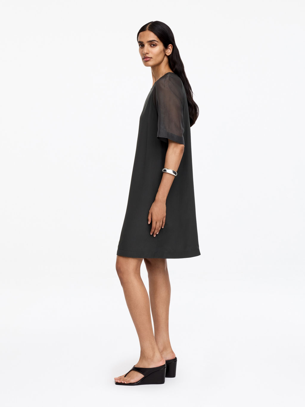 Vestido camiseta de seda - H&m фото 4