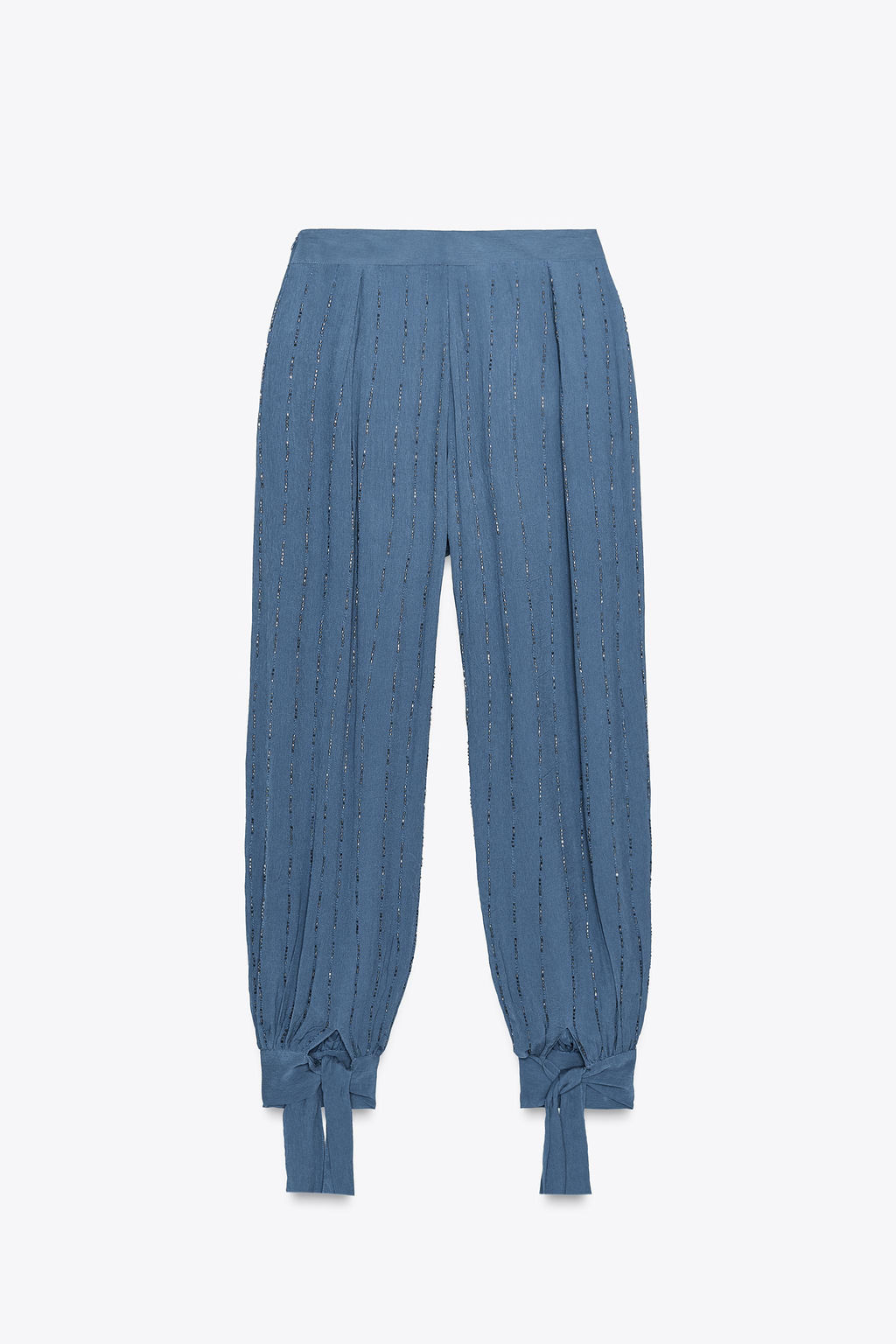 BEADED TROUSERS WITH TIED HEMS - Zara фото 6
