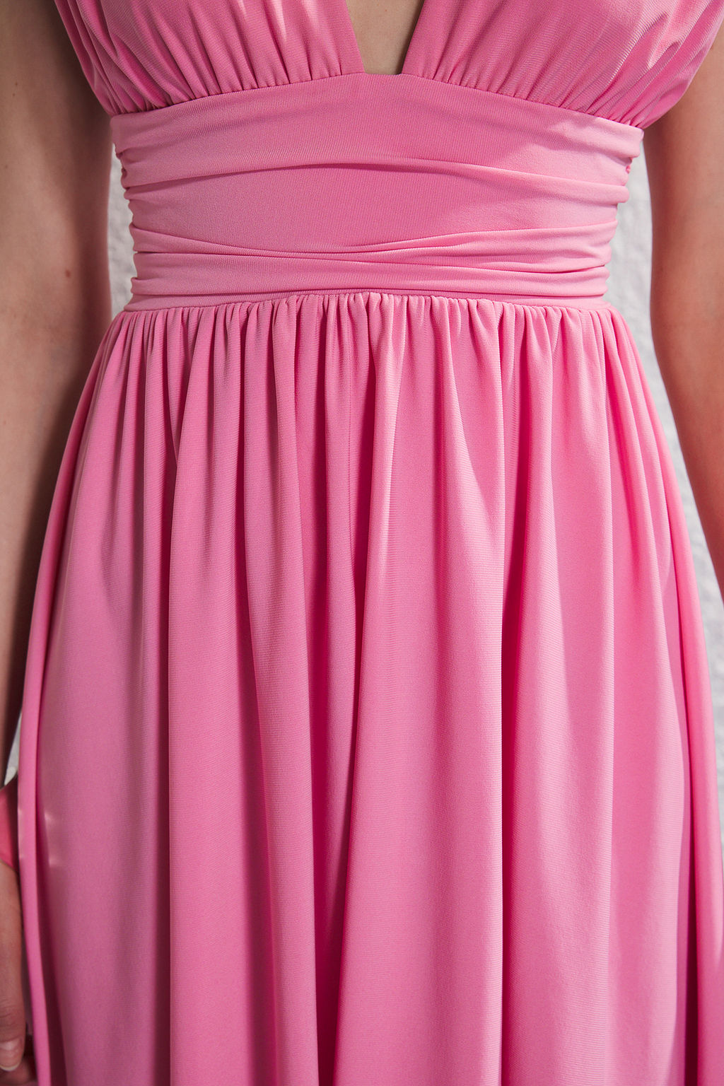 Pembe Belden Ac?lan Orme Mini Abiye Gece Mezuniyet Elbisesi TPRSS25EL00291 - Trendyolmilla фото 3