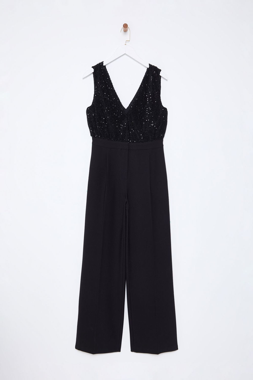 TRENDYOLMILLA Siyah Kruvaze Yaka Payet Detayl? Orme Tulum TPRSS25TU00000  фото 3