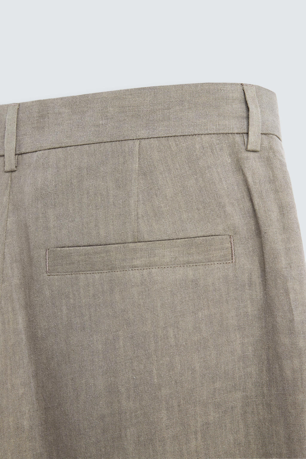 100% WASHED LINEN SUIT TROUSERS - Zara фото 10