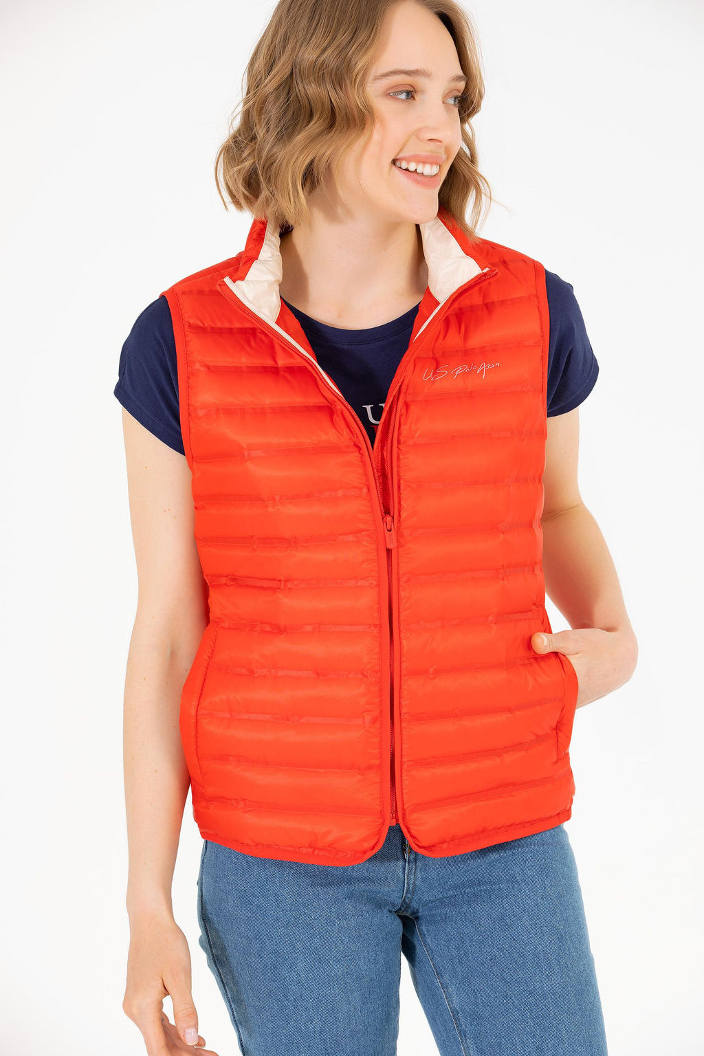 Kad_n K_rm_z_ Yelek - U.s. polo assn фото 4