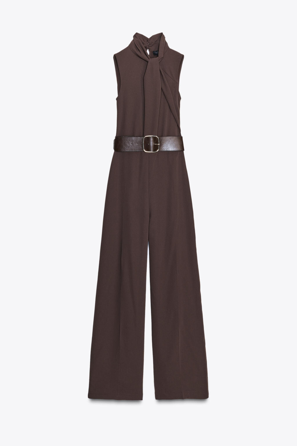 SLEEVELESS JUMPSUIT WITH BELT - Zara фото 6