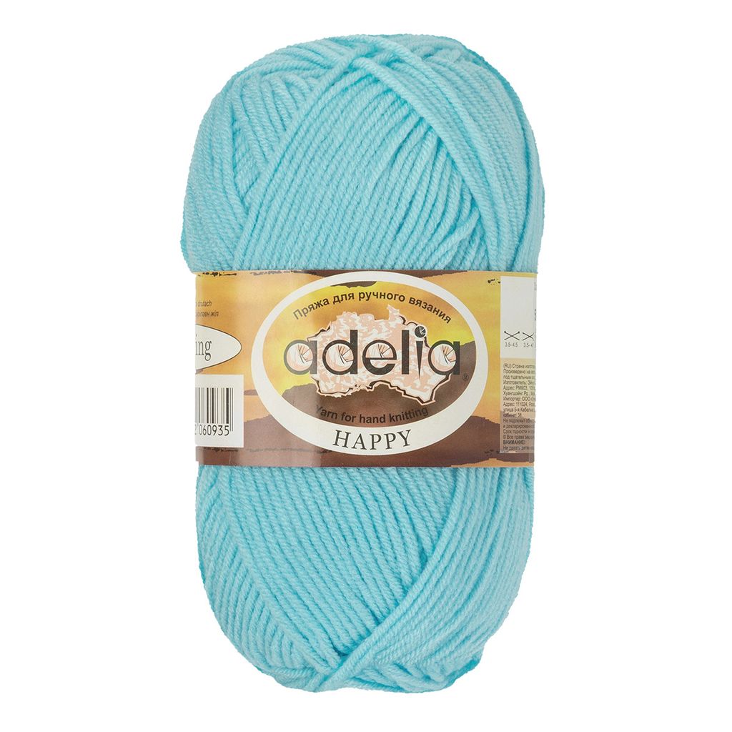 Пряжа ADELIA HAPPY 100% акрил 10 шт. х 50 г 128 м 7 м