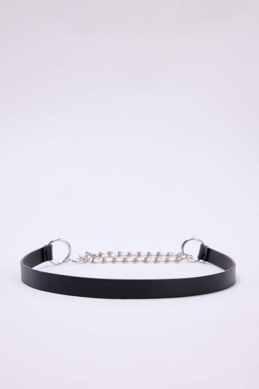 Siyah Zincir Detayl? Kad?n Kemer TWOAW26KE00025