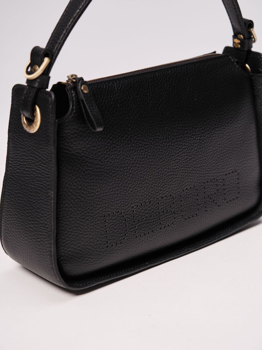 Сумка кожаная на плечо Deboro 30790 черный