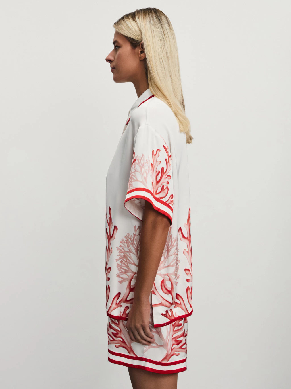 Рубашка из вискозы с принтом / Zarina  фото 5