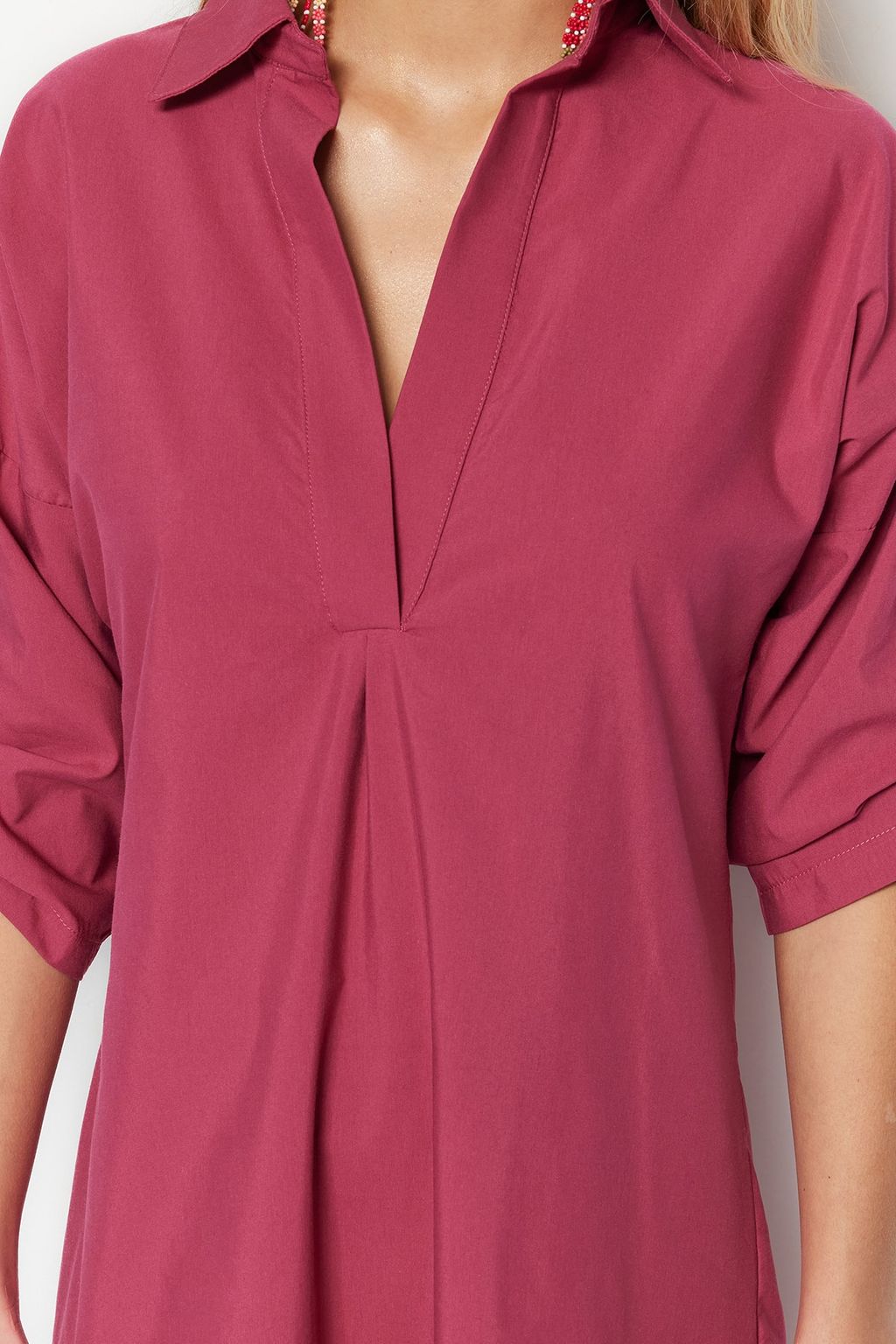 Siyah Dokuma Y?rtmacl? Plaj Midi Elbise TBESS21EL3847 - Trendyolmilla фото 9