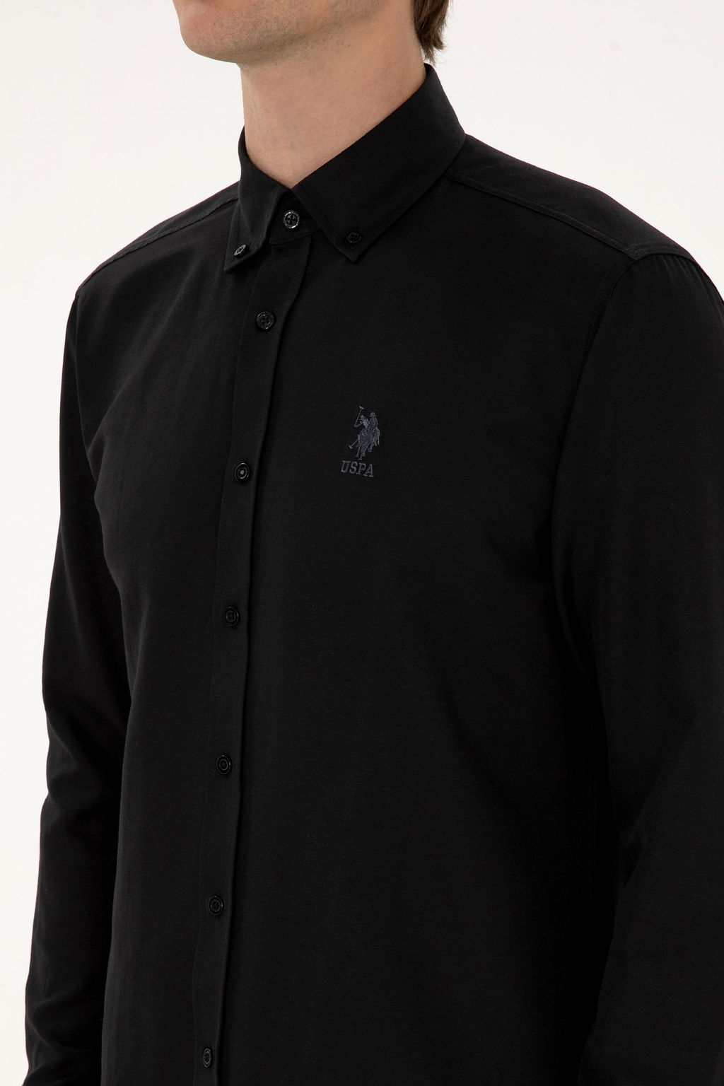 Erkek Siyah Uzun Kollu Basic G_mlek Sepette S_rpriz _ndirim - U.s. polo assn фото 14