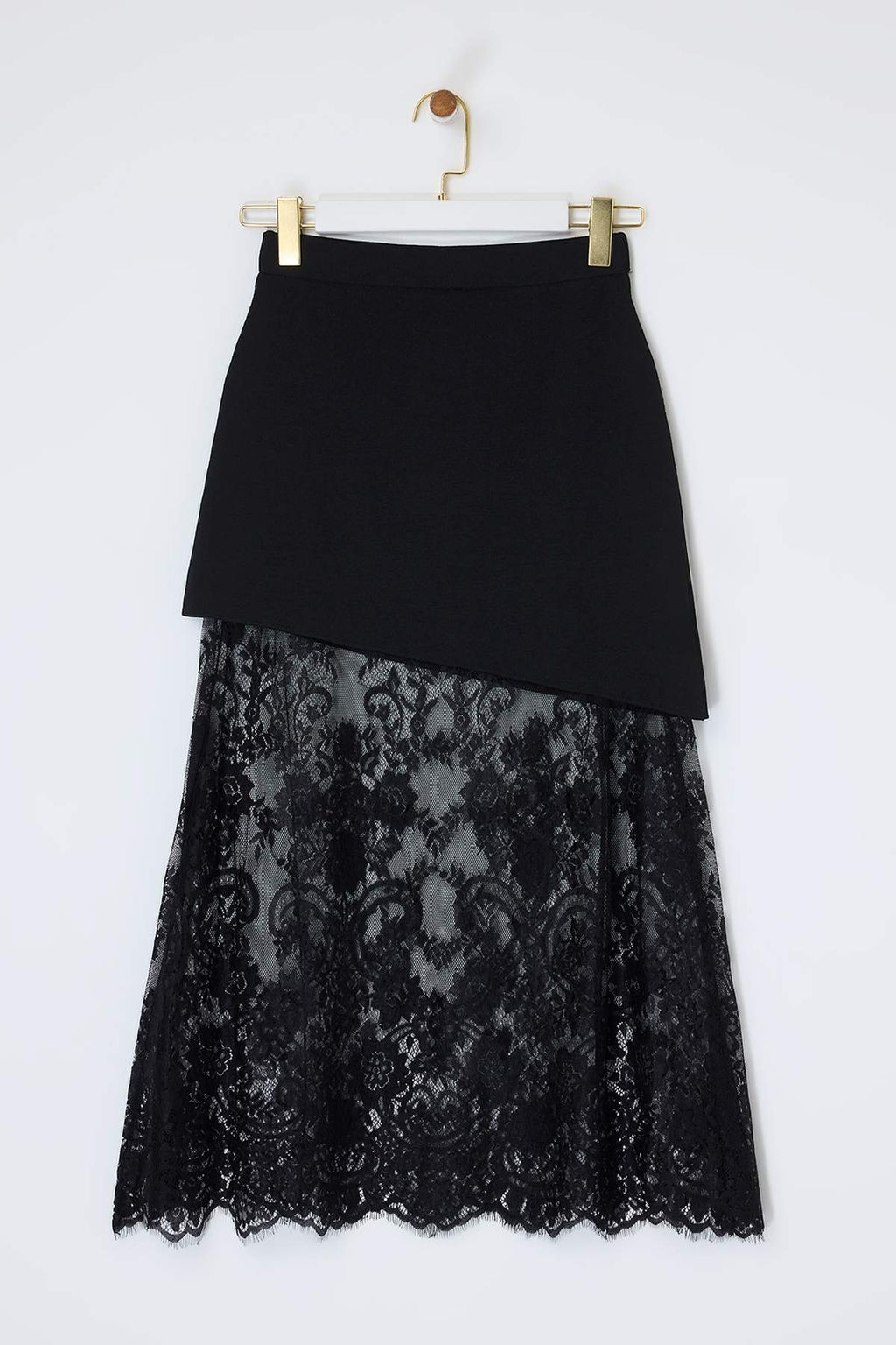 Siyah Dantel Detayl? Triko Etek TWOSS26ET00116 - Trendyolmilla фото 7