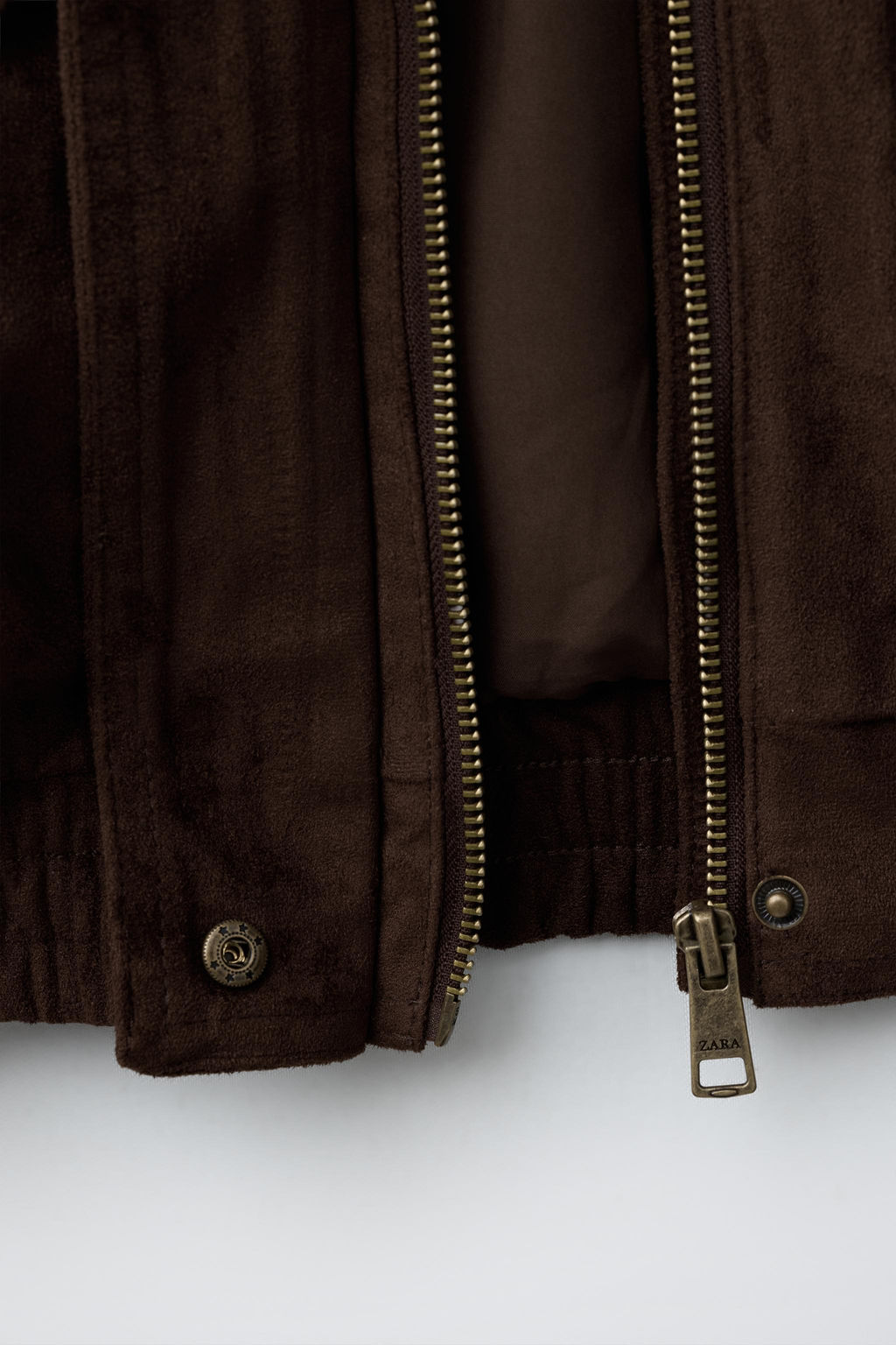 CAZADORA BOMBER EFECTO ANTE / Chocolate - Zara фото 8