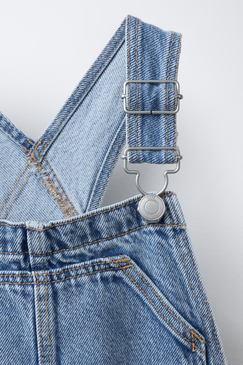 PETO DENIM LARGO / Azul claro - Zara фото 6