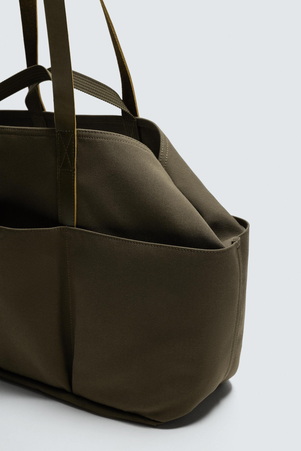 TOTE BAG WITH LEATHER DETAILS AARON LEVINE X ZARA фото 5
