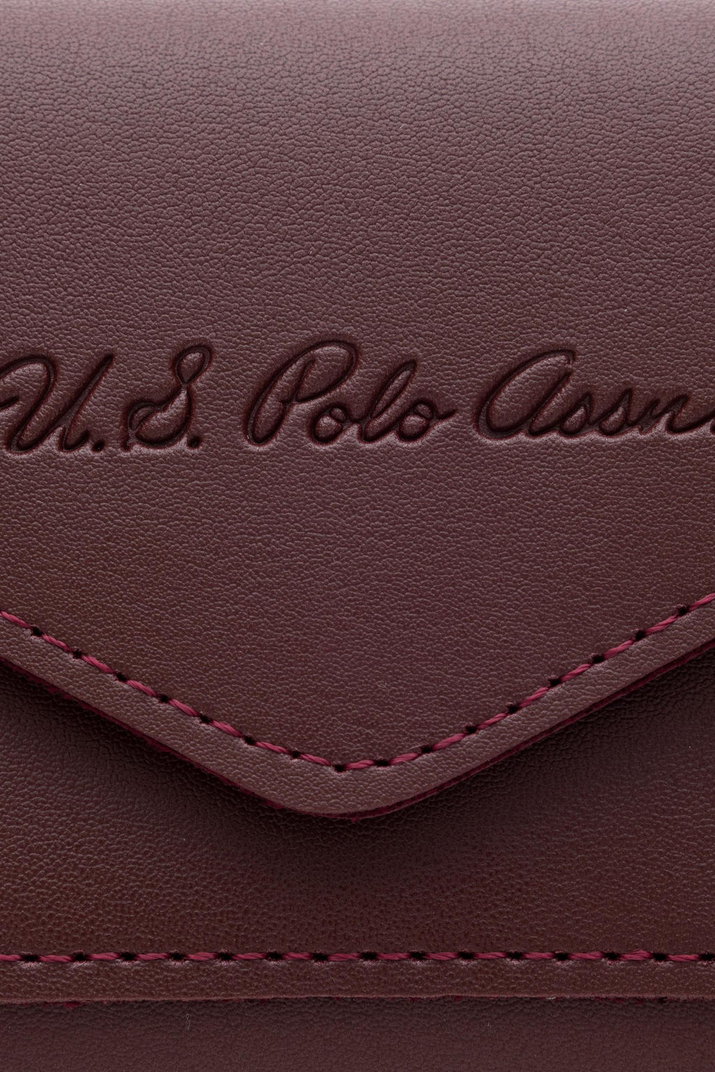Женский бордовый кошелек - U.s. polo assn фото 6