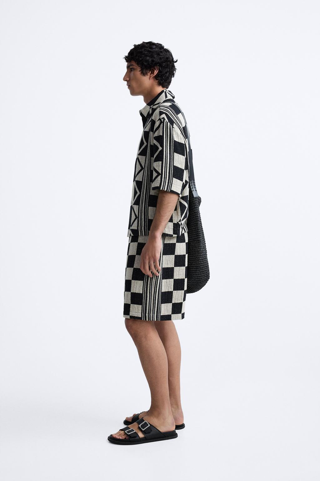 GEOMETRIK JACQUARD GOMLEK - Zara фото 4