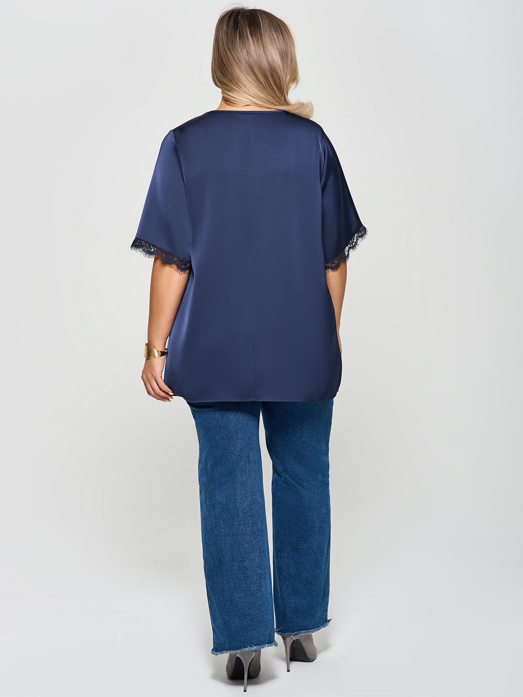 Блузка 0409-1 черничный