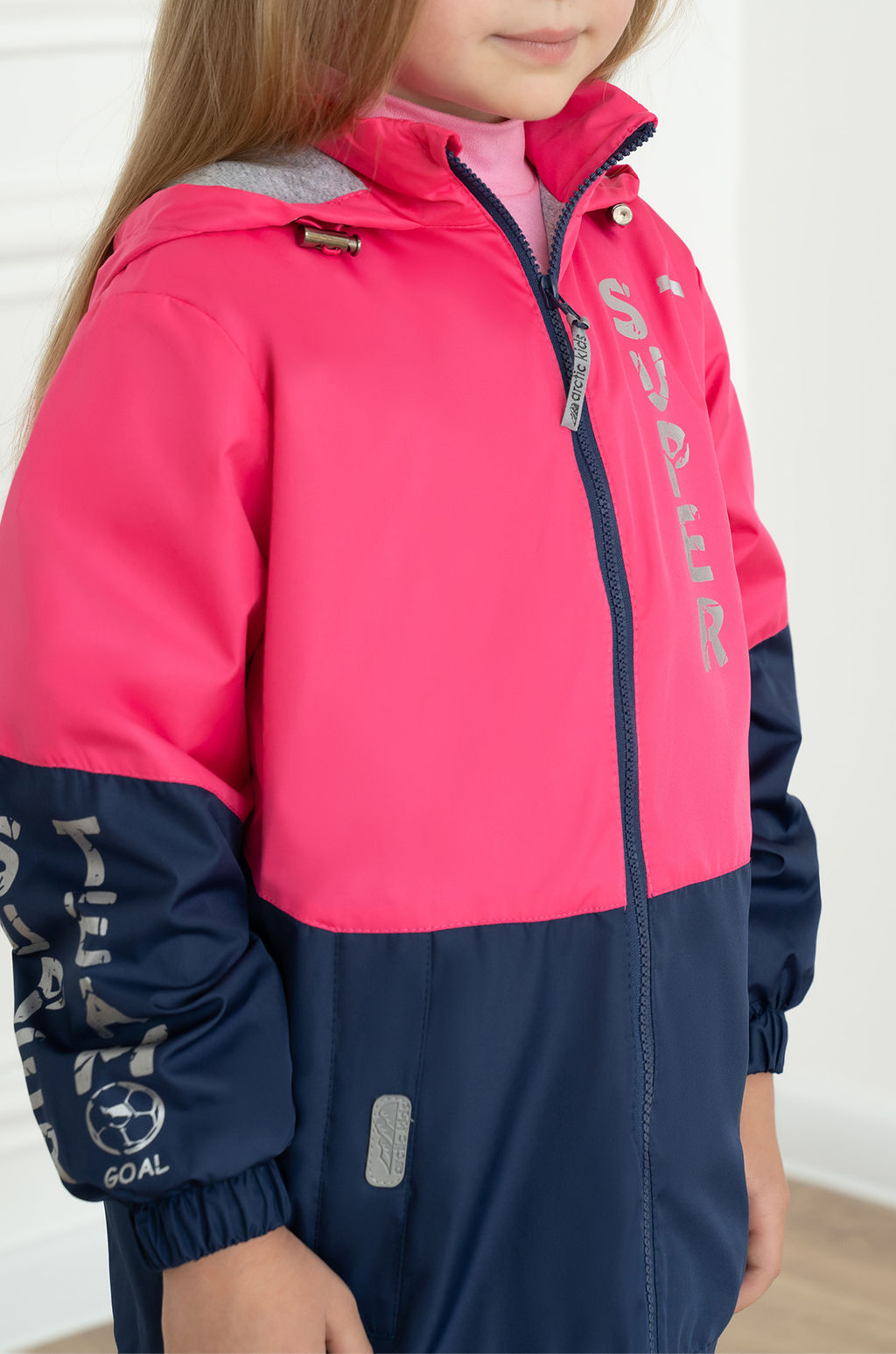 Ветровка детская розовыйсиний