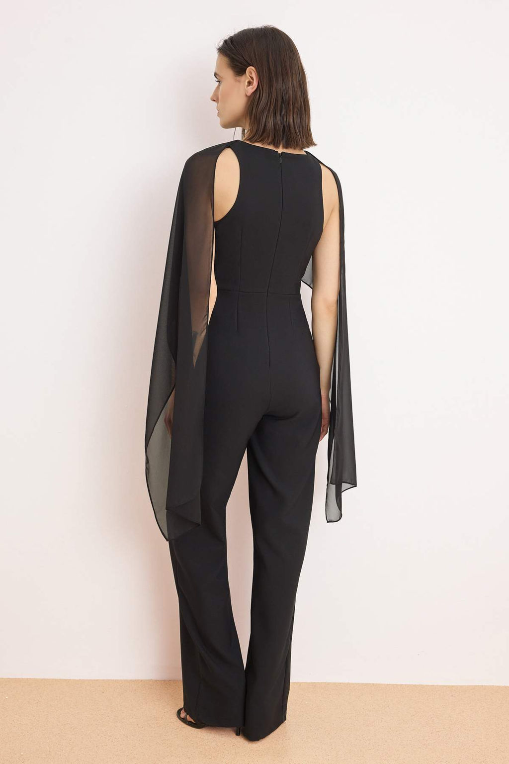 Siyah Fular ve Bel Detayl? Dokuma Tulum TPRSS26TU00005 - Trendyolmilla фото 4