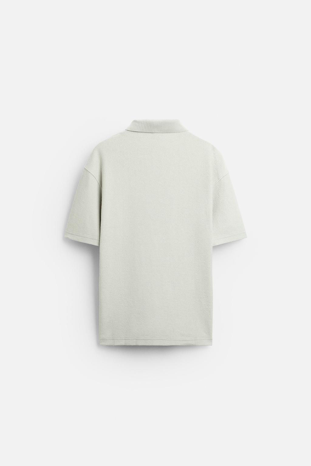 TEXTURED POLO SHIRT - Zara фото 35