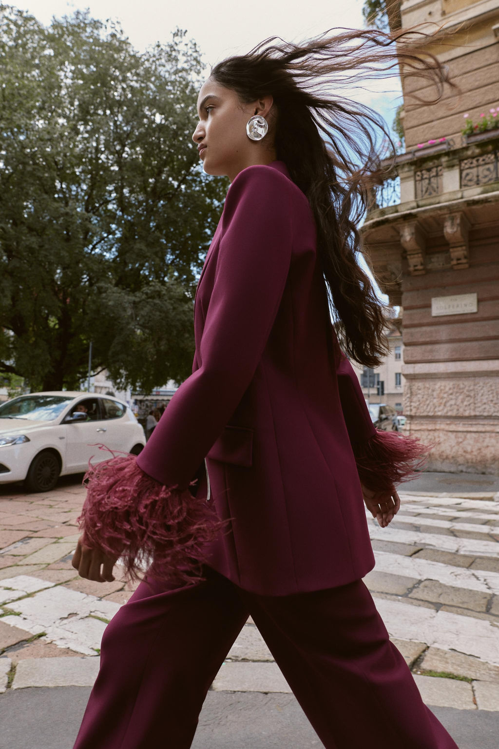 FEATHER CUFF BLAZER - Zara фото 5
