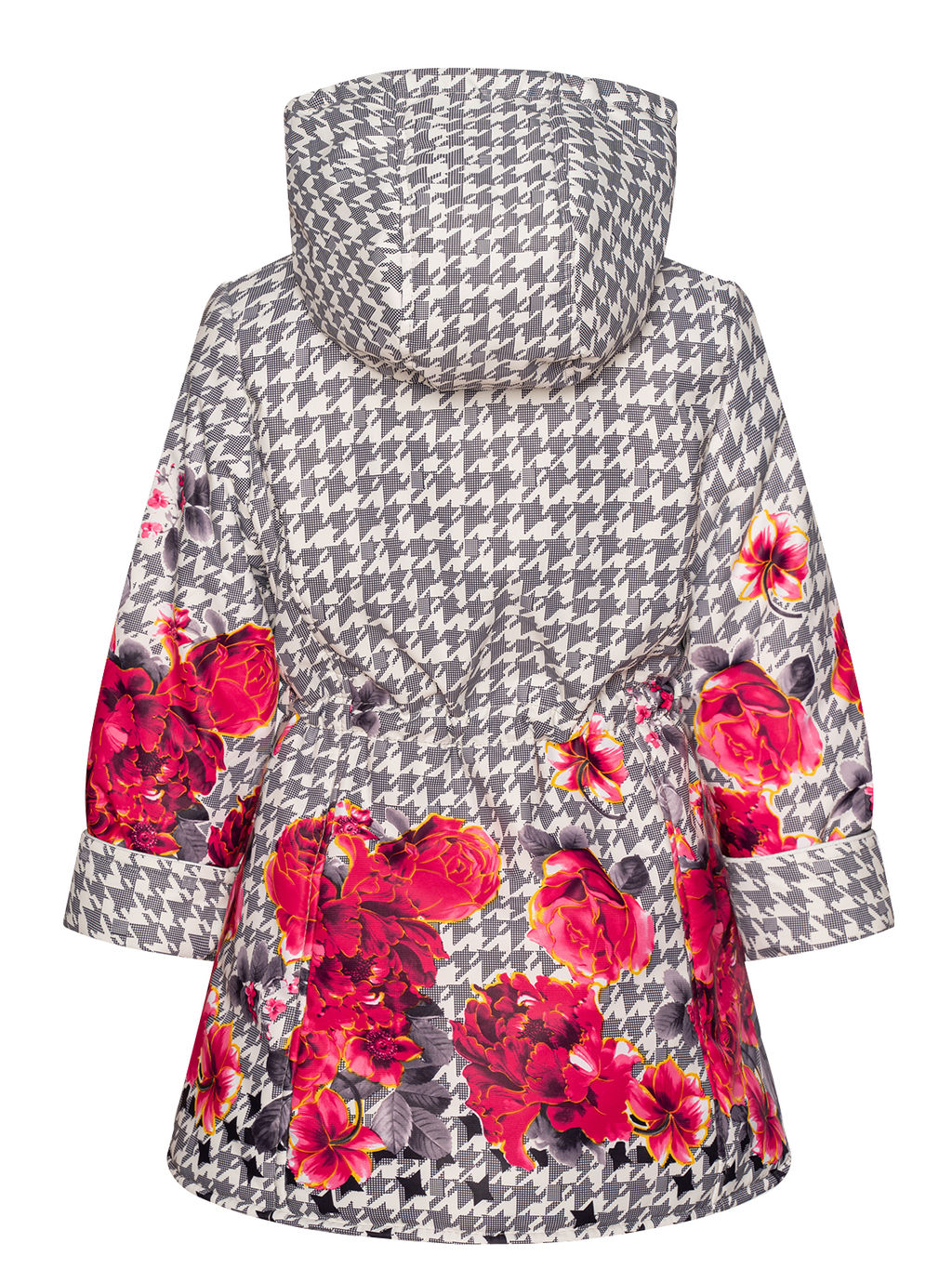 Куртка детская демисезонная сераяцветы