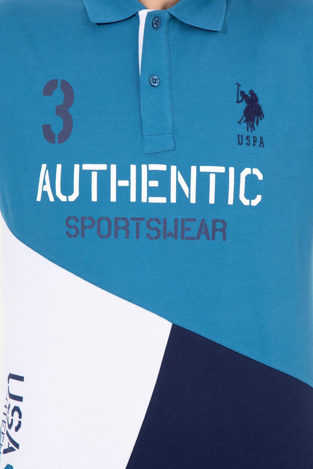 U. S. Polo Assn Мужская футболка-поло Petrol - U.s. polo assn фото 6