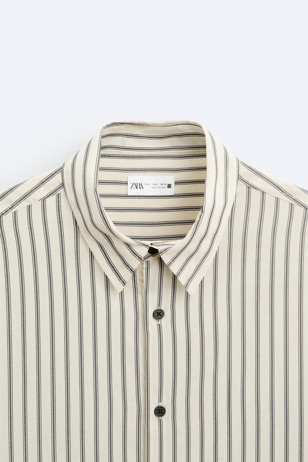 CIZGILI DOKULU GOMLEK - Zara фото 8