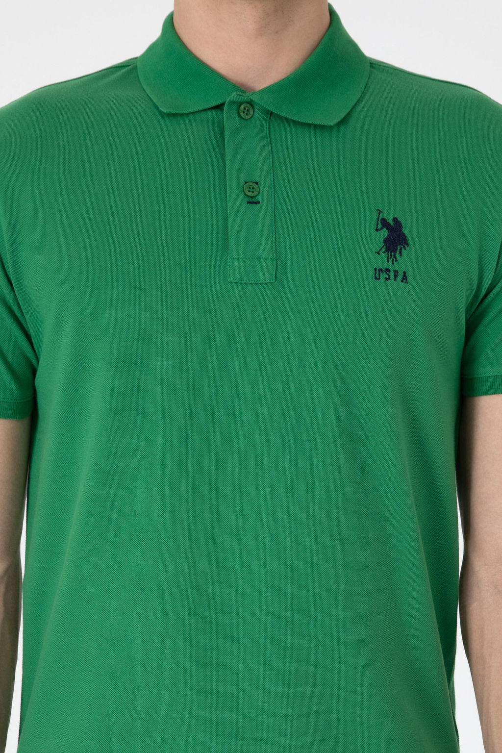 Erkek Slim Fit Polo Yaka Ye_il Basic Ti__rt Sepette S_rpriz _ndirim - U.s. polo assn фото 6