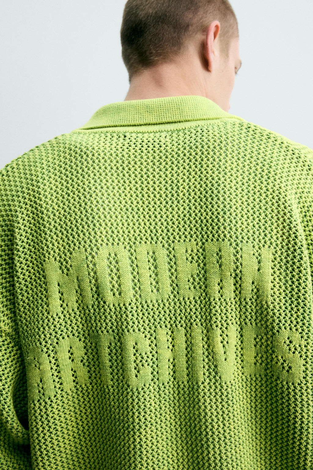 POLO PUNTO ESTRUCTURA LAVADA / verde lavado - Zara фото 7