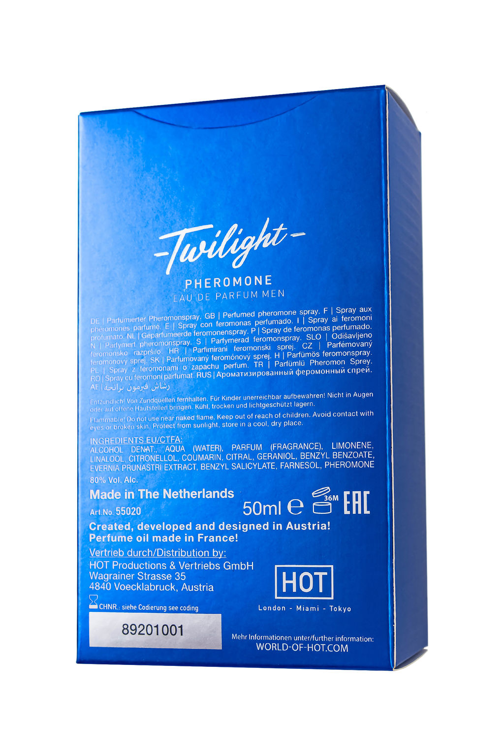 Духи с феромонами HOT Twilight, мужские, 50 мл  фото 8