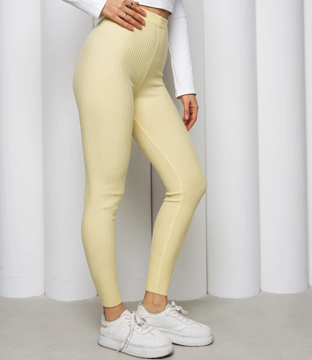 Леггинсы #КТ157 (1), жёлтый - Dommod фото 3
