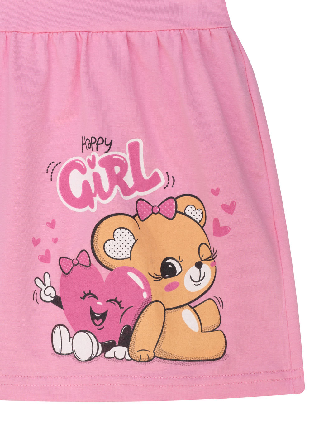 Платье для девочки розовый мишка 933п (110)