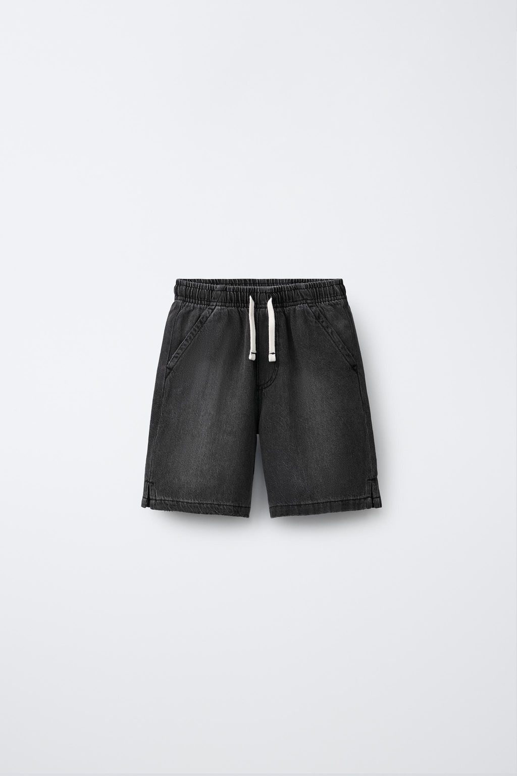 BERMUDA DENIM LOOSE / Negro
