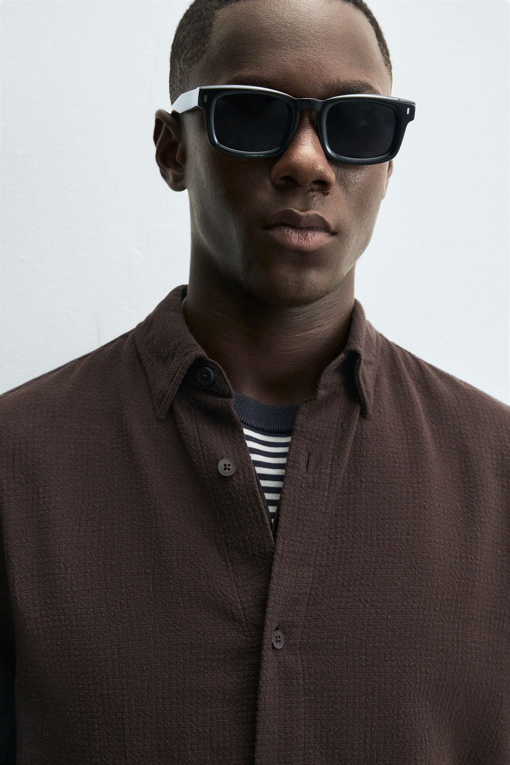 TEXTURED CHECK SHIRT - Zara фото 5