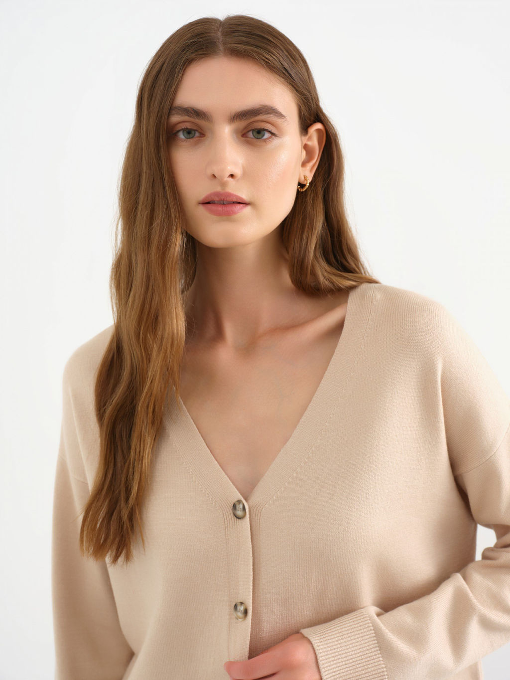 Conso/KCL 230627 - light beige Кардиган женский фото 3