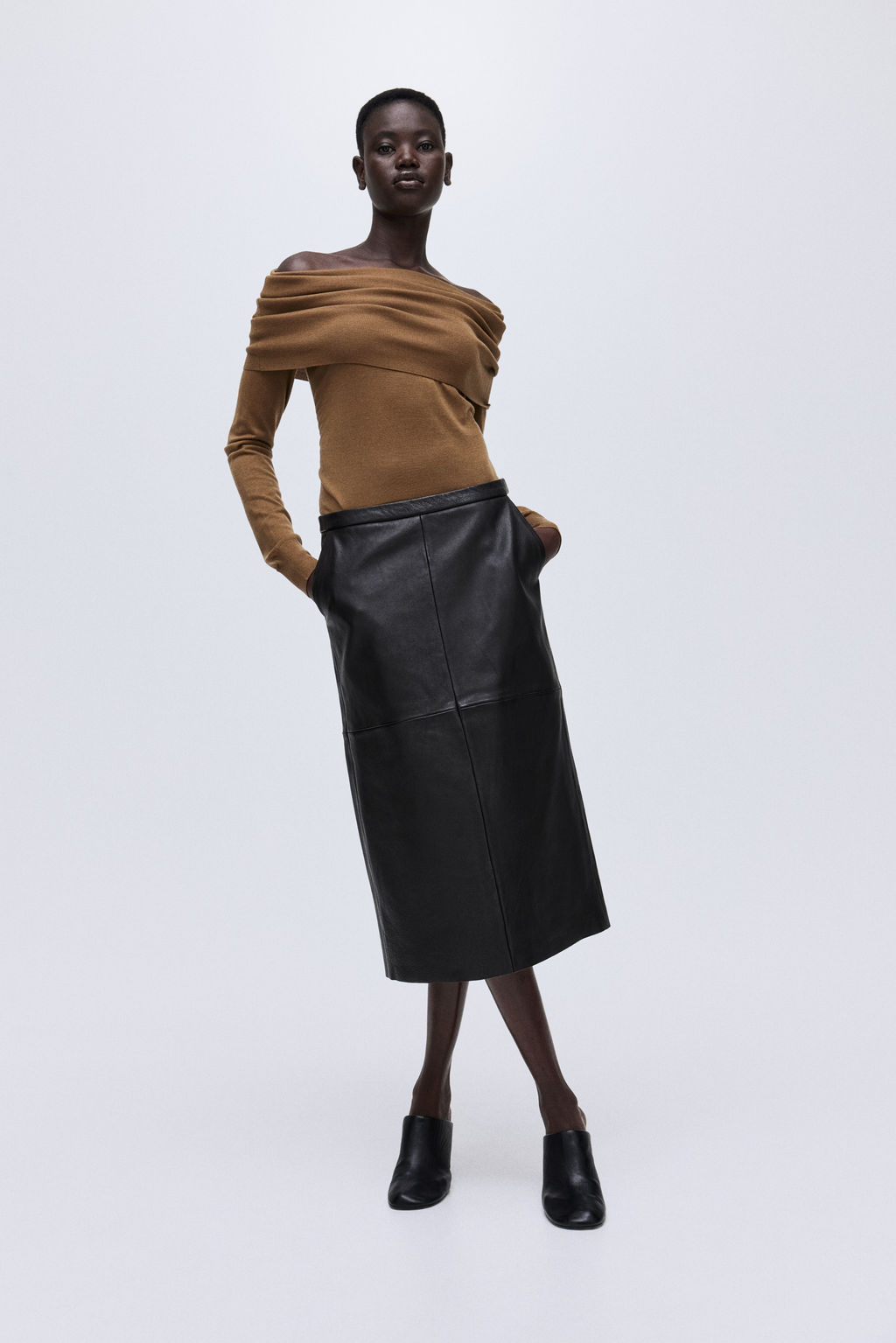 Top off-the-shoulder de lana - H&m фото 6