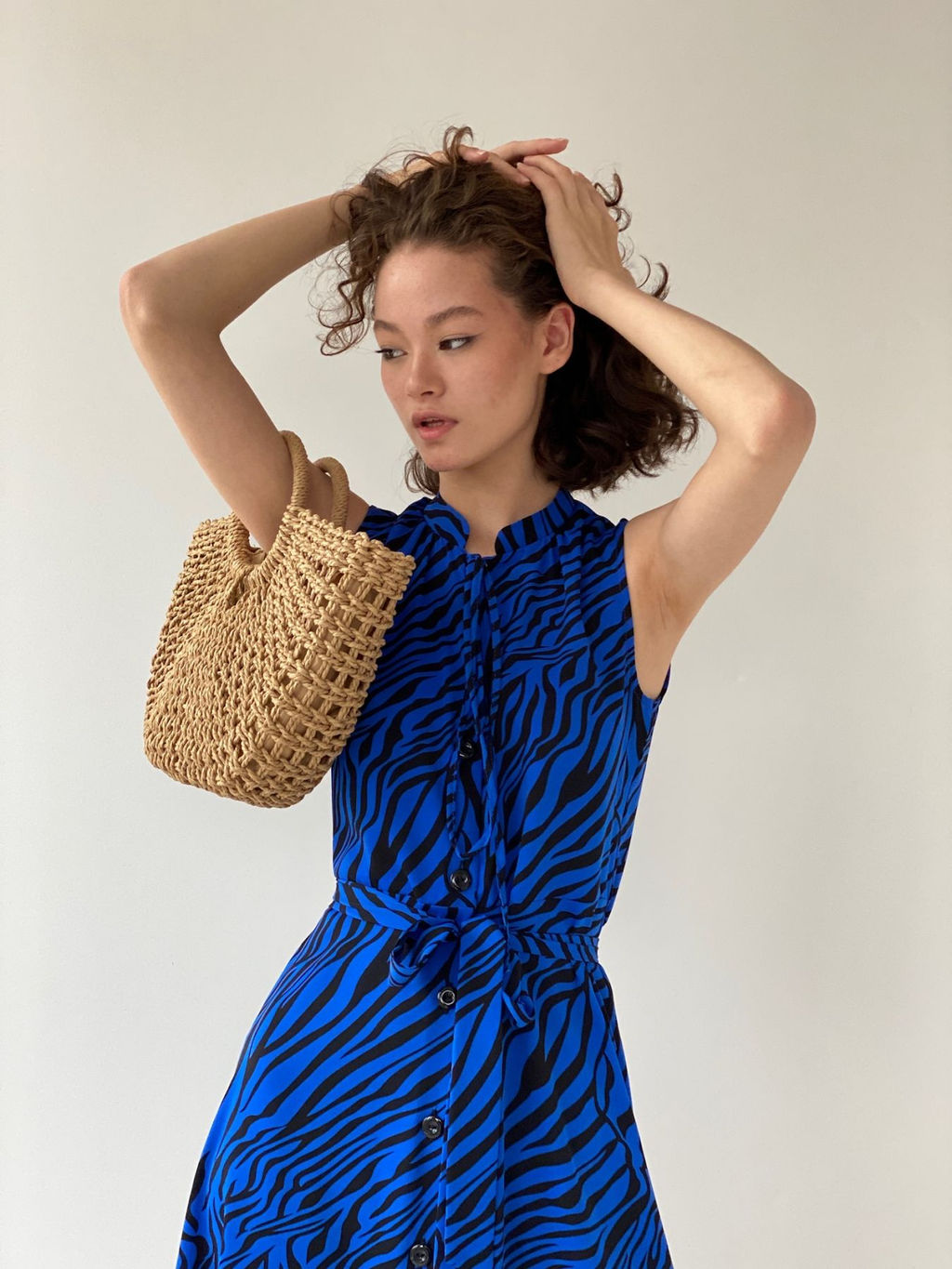 Платье, как из к/ф Красотка, синее с принтом - Martichelli фото 32