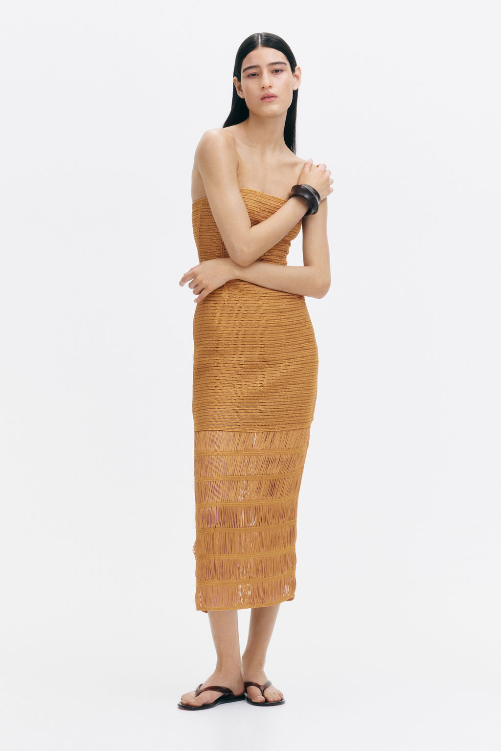 Vestido bandeau efecto crochet - H&m фото 2