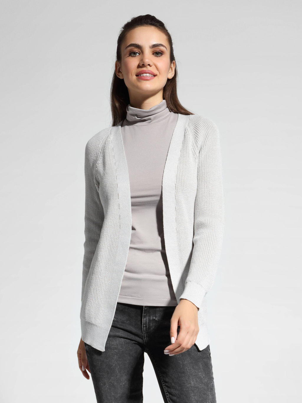 CONTE Базовая водолазка из вискозы LD 1027 lilac grey - Conte elegant фото 2