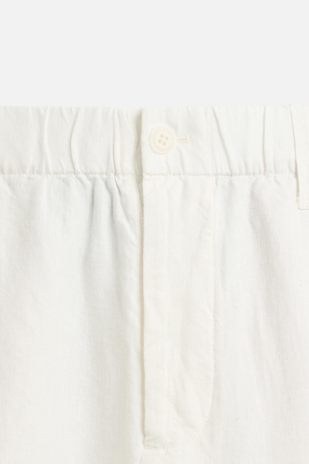 100% HEMP RELAXED FIT TROUSERS - Zara фото 15