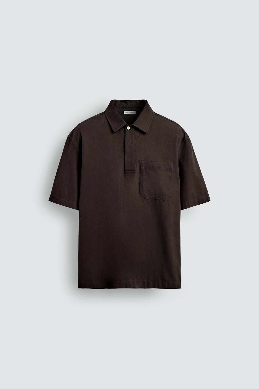 LYOCELL/COTTON POLO SHIRT - Zara фото 7