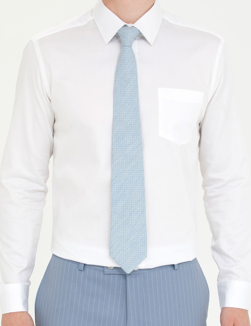 Beyaz %100 Pamuk Parlak Saten Regular Fit Uzun Kollu Basic G_mlek