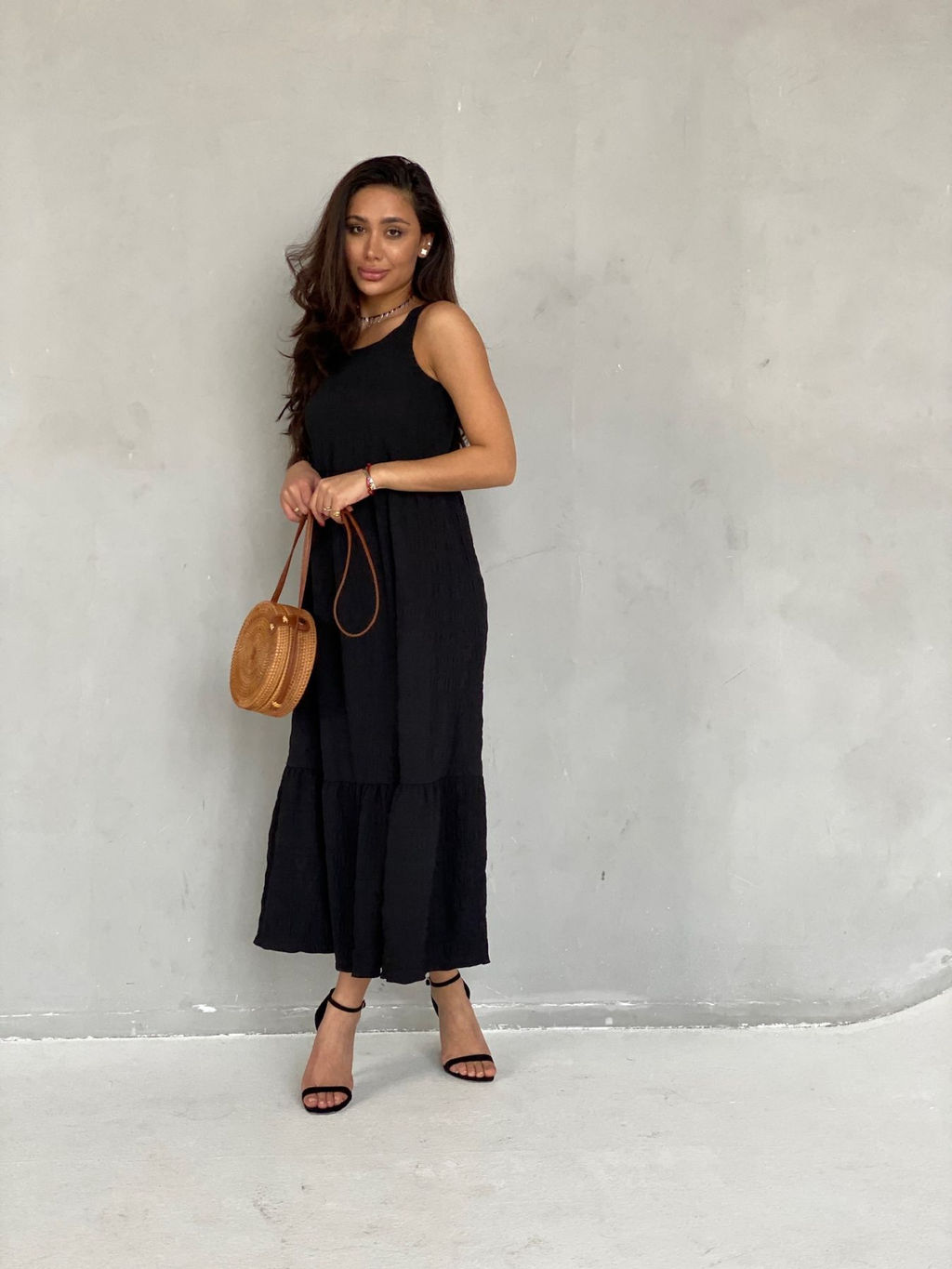 Martichelli Сарафан длинный чёрный  фото 9