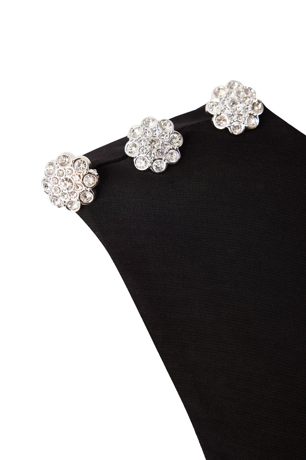 Siyah Kolsuz Dugme Detayl? Maxi Mezuniyet/Balo Elbise TPRSS26EL00008