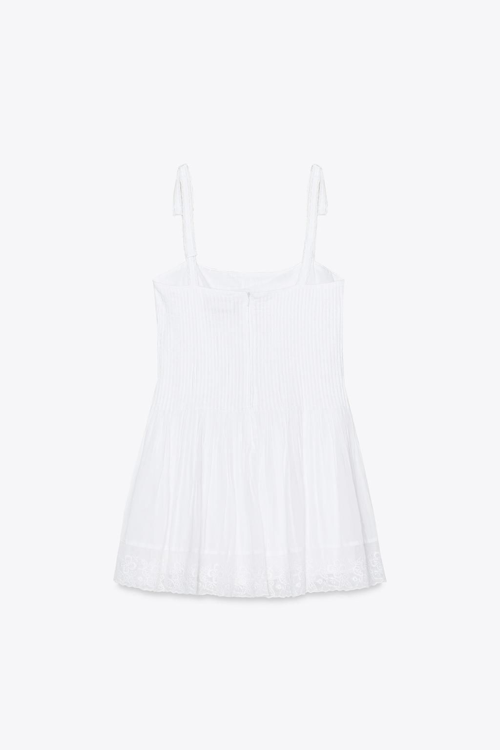 POPLIN SHORT DRESS - Zara фото 7